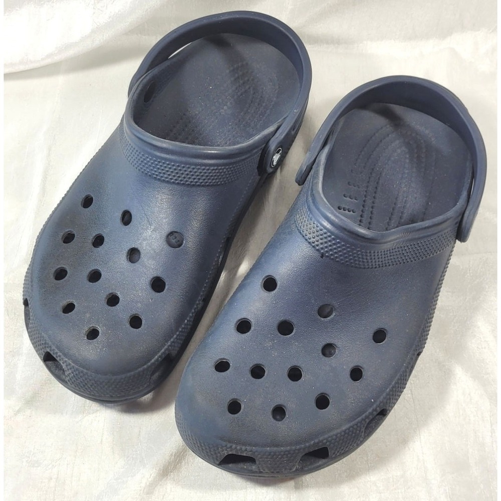 Crocs Men's Classic Slip-on Clog Slide Sandals - Navy Blue - Size 11